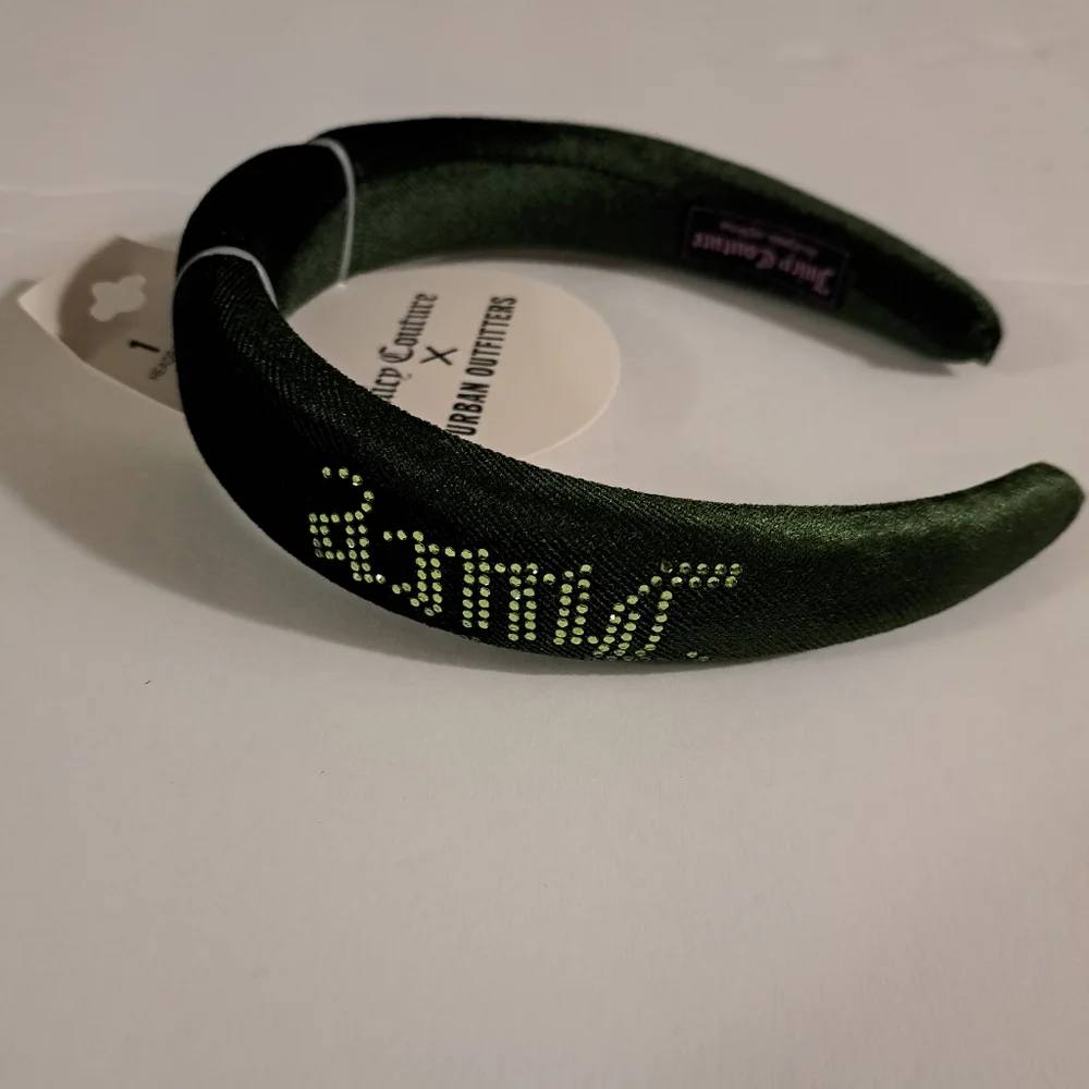 Juicy Couture Green Thick Headband New